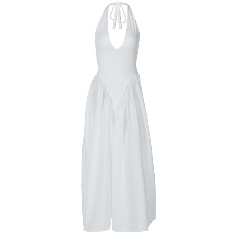 White Flair Frock Dress