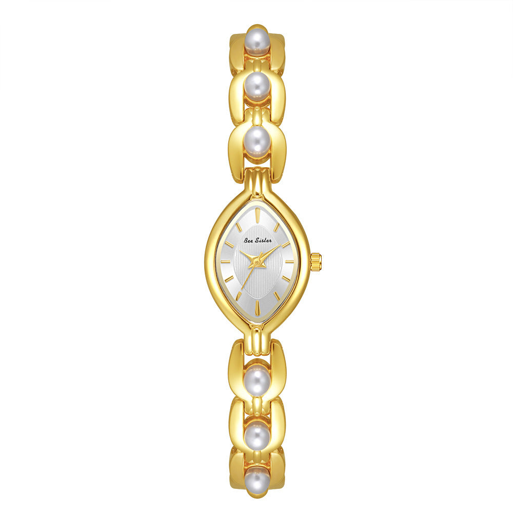 Mid-ancient Light Luxury Imitation Pearl Elegant Women's Watch
