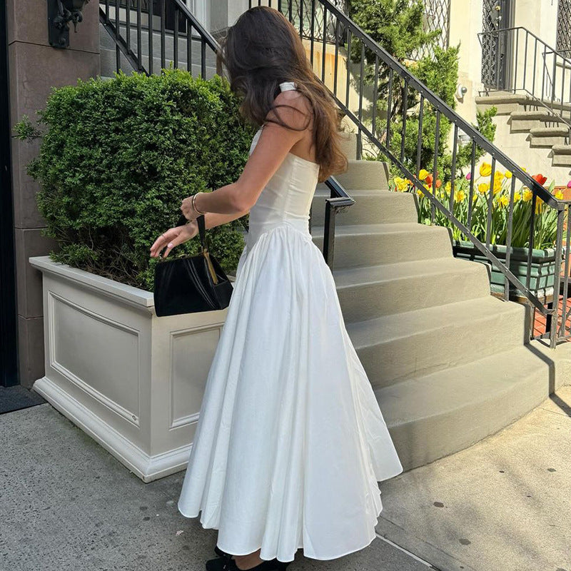 White Flair Frock Dress